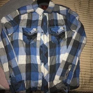 Rock revival button up long sleeve shirt